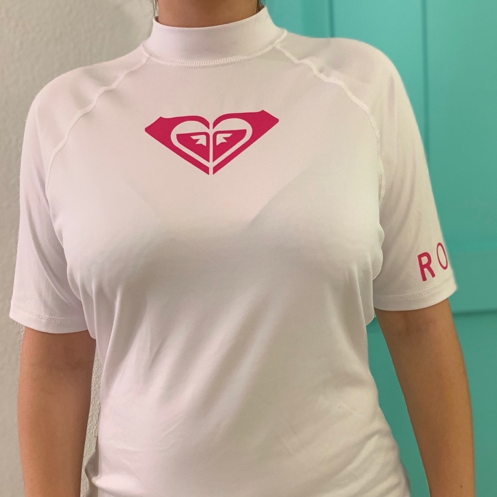Roxy short sleeve rash guard